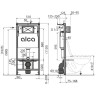 Инсталляция ALCAPLAST AM101/1120-4:1 RU M671-0001 с панелью смыва, хром глянцевой AM101/1120-4.1 RU M671-0001