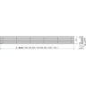 Решетка ALCAPLAST GAP-750M для водоотводящего желобов (APZ6, APZ16)